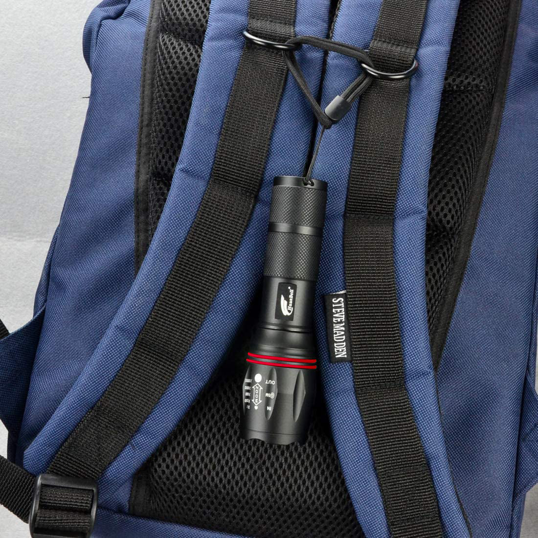 HAUSBELL LED Flashlight 2Pack Bright, Zoomable Tactical A100 LED Flashlights Flash Light with High Lumens and 5 Modes and Camping Accessories(2Pack)